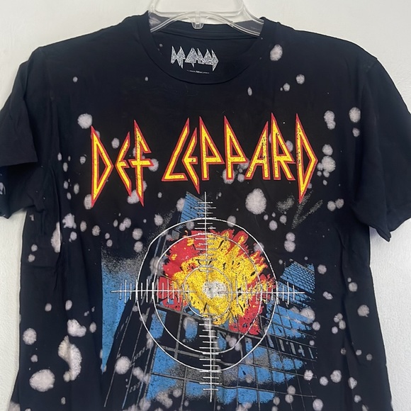 Bludgeon Riffola Limited men official Def Leppard Pyromania tie dye tshirt - Picture 4 of 8
